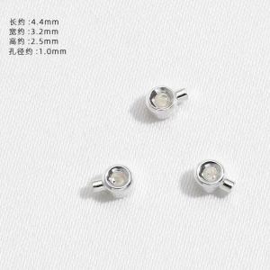 Handmade DIY Gold Plated Clasp Pearl Necklace Bracelet Positioning Bead Material Alloy Silver Jewelry Accessories Fixed Clip