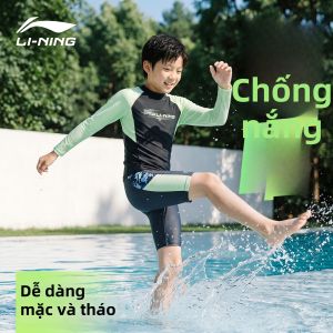 Li-Ning | Bộ Đồ Bơi Bảo Vệ Chống Nắng Tay Dài Cho Bé Trai