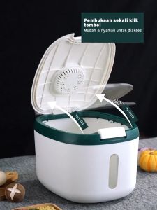 KANA MELATI RICE BOX Dispenser Beras 5KG 10KG Rice Dispenser Anti Kutu / Tempat Penyimpanan Beras Serbaguna / Rice Bucket Import