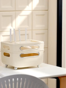 Shiok Living 🚀 UFORU WiFi Router Wall-mounted Cord Cable Socket Storage Box