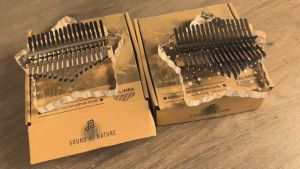 Kalimba Thumb Piano Portable 17 Keys Acrylic Mbira Crystal Finger Piano Musical Instruments