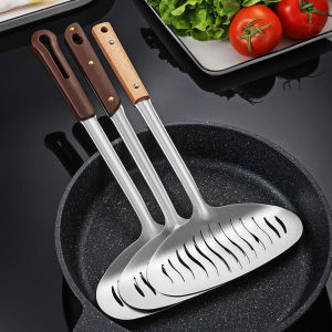 Large Stainless Steel Fish Turner Spatula for Cooking Steak Home Kitchen Utensils Multi-Functional Flat Spatula Skillet