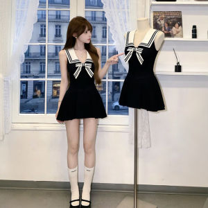 CHANGTONG | Gentle and Elegant Waist Shaping Sleeveless Dress