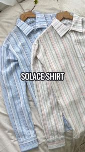 Áo sơ mi dài tay nam cao cấp LINEN XO BAMI HOME áo sơ mi phối sọc phong cách lịch lãm cổ điển ASM02