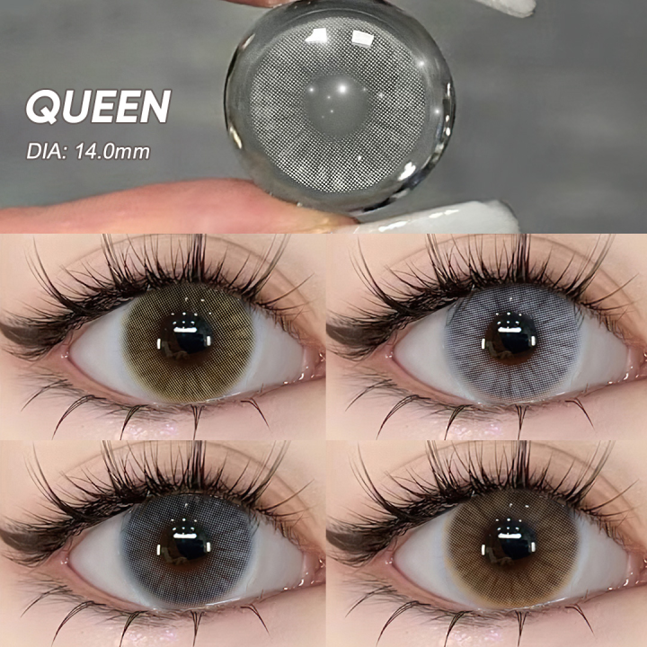 【2025 Paling Tren】🔥Magister Softlens Ukuran 14 Normal Soflens 1 Pasang Lensa Kontak Warna Ochre Grey Soflen Korea Aesthetic