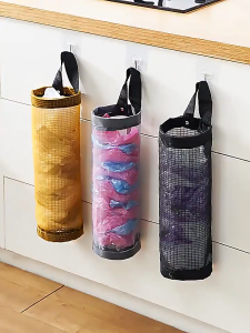 Perfect Life Kitchen Mesh Garbage Bag Organizer Dispenser Trash Bags Holder Trash Bag Storage Bag