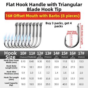 LAODAO | Large Fish Stronger Sea Fishing Hook with Barbs