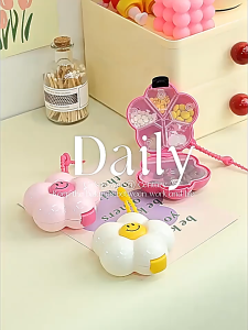 New Flower Travel Jewelry Box - Portable Girls Earrings Rings Necklaces Studs - Cute and Organized