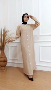 AQILA - Tammy Long Dress Wanita Muslim - Gamis Wanita M