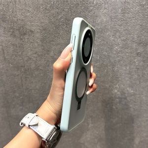 Huawei Mate60 pro 16 Series Metal Magnetic Absorption Soft Edge Transparent Silicone Protective Case Anti-Fall Simple Design