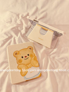 Ốp Lưng iPad 10 Dễ Thương Hình Gấu Quay 360 Độ Mới 2024 Tương Thích Với Apple iPad 10.2 Mini6 Air4/5 pro Mềm Có Khe Cắm Bút