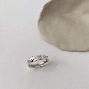 Korean Style Irregular Open Ring for Women Vintage Fashion Stackable Bead Finger Ring Index Finger Ring Creative Gift