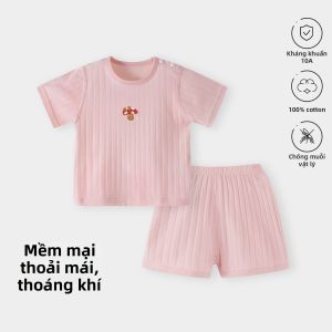 TONGLIANCHUXIN | Bộ Quần Áo Lót Mỏng Cotton Cho Bé Mùa Hè