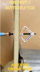 100/50/10/1 Pc Butterfly Screw Expansion Anchor / Airplane or Aircraft Screw Plastic Tox Hollow - AJCENTRE