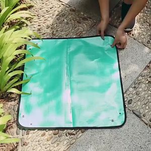 เสื่อปูพื้นทำสวน 50x50cm เสื่อปูรอง 2สี เสื่อปูปูกต้น ผสมดินได้ง่าย