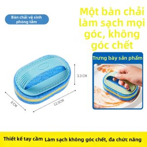 Bàn Chải Miếng Bọt Biển Làm Sạch Đa Năng Cho Bếp và Phòng Tắm