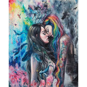 Jigsaw Puzzle Stunning Women Scenery Wall Art For Adults Perfect For Family Game Night And Brain Exercise