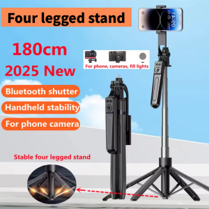 MEUYAG 1.8m Selfie Stick Extendable Wireless Bluetooth Remote Portable Smartphone Tripod Stand Mount For iOS Android Phone