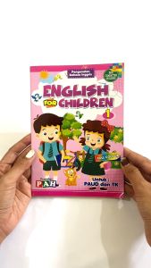 Buku English For Children 1 Dan 2 Full Colour / Buku Anak TK PAUD / Pengenalan Bahasa Inggris / Pustaka Agung Harapan - PAH
