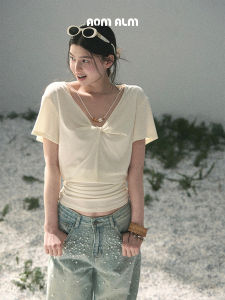 SHAOYEYAN | Elegant Breathable White Short Sleeve Slim Fit V-Neck T-Shirt