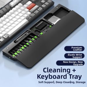 WEIDONGFANG | Bộ Dụng Cụ Làm Sạch Đa Năng cho Máy Tính và Chuột với Gối Đỡ Cổ Tay và Cọ Lông Mềm