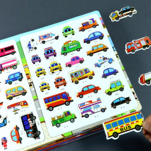 XIAOSHUGUOGUO | Transport Educational Magnetic Book Car Stickers