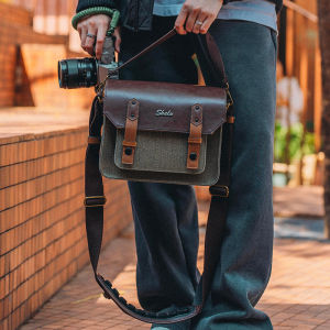 SHELV | Retro Camera Bag For Multi-Brands Shoulder Crossbody With Pressure Relief
