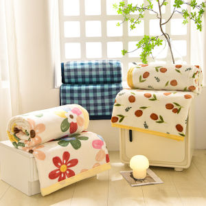 Thickened Milk Velvet Flannel Blanket Modern Simple Style Bedding Coral Fleece Warm All Seasons College Dormitory Cover Blanket