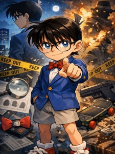 Bandai | Thám Tử Conan Anime Tranh Sơn Dầu Bằng Số Bộ Nghệ Thuật Treo Tường Hiện Đại Cho Phòng Khách Phòng Ngủ Không Đóng Khung Quà Tặng