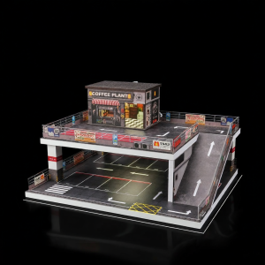 Simulated Lighted Parking Garage Toy 1:64