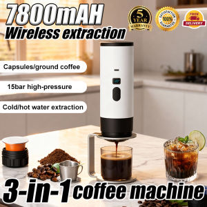 mesin kopi Seleked 3 in 1 portable capsule coffee machine American Italian espresso electric household small heating pump coffee machine Portable Espresso Machine Portable digital coffee machine Suitable for families outdoor activities and travel咖啡机