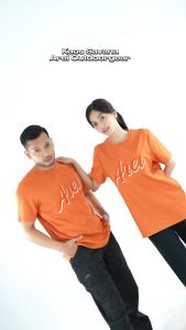 Kaos Pria Lengan Pendek Savana Orange Arei Outdoorgear