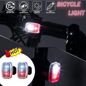 ไฟ LED USB ชาร์จได้อุปกรณ์ให้แสงสว่างสูงมี5โหมดชาร์จได้สำหรับวิ่งปั่นจักรยานเดินป่าปีนเขาเดินกลางคืนจำนวน2ชิ้น