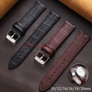 10mm 12mm 14mm 16mm 18mm 20mm Cowhide Vintage Strap for Seiko Universal Black Brown Watch Band for Men Women Watch Accessories