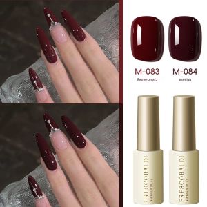 2 ชิ้น ylindrical ขวด M-083 + M-084-ข้อเท้าสีแดงและ Retro Ox Blood Red จับคู่กับกลับนางเอกสีสําหรับแฟชั่น Hi