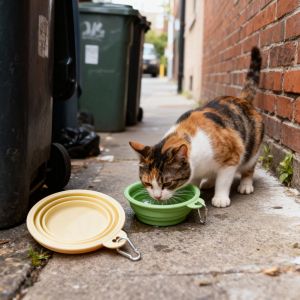 UBT | Pet Outdoor Foldable Feeding Bowl