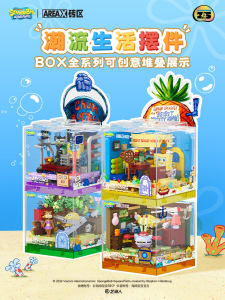 New 2025 SpongeBob Pineapple House Restaurant Building Blocks Educational Toys Gift for Boys And Girls Creative Intelligence Development