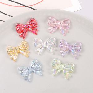 Colorful Resin Hairpin Mobile Phone Case Decorative Butterfly Knot Sash DIY Accessories Transparent Fashion Jewelry Materials