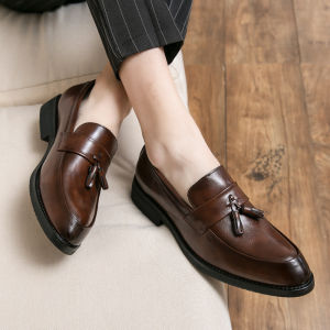 English Style Genuine Leather Business Casual Loafers