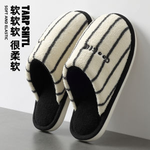 Dép Bông Nam Mùa Thu Đông 2025 Mới Trong Nhà Đế Dày Chống Trượt Ấm Áp Nhung Bông Dép Cotton Thoải Mái Cho Nam