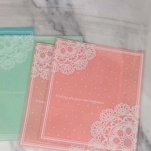 Túi Nhựa Đóng Gói Ren Tự Dính Cho Bánh Quy Cellophane Bánh Mì Bánh Kẹo Tiệc Cưới Quà Tặng Trang Trí 100 Chiếc