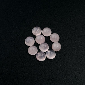 5-10pcs Rose Quartz Cabochon Beads 4/6/8/10/12/14/16/18/20/25mm Round Flat Back Cabochon Cameo For DIY Jewelry Making Necklace