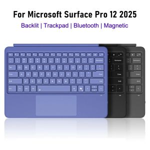 Backlight Bluetooth Keyboard For Microsoft Surface Pro 12 InchKeyboard Trackpad For Microsoft Surface Pro Copilot+ PC 12" 2025