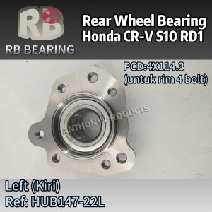 Honda CRV S10 CR-V RD1 (1996-1999) Rear Wheel Hub Bearing Left / Right (HUB147-20R / HUB147-22L / 42201-S10-008)