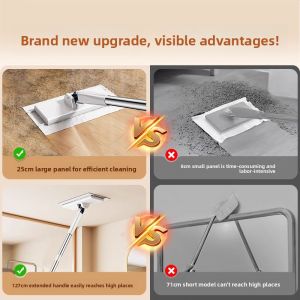 MONLEYTA | Automatic Small Mop Multi-Function Kitchen Use Face Towel No Hand Wash Needed Clamp Type Flat Surface Lazy Cloth Towel
