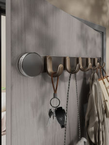 Powerful Adhesive Door Back Hooks Bathroom Storage Rack Strong Sticky Hooks No Drilling Needed Space Saving Wall Mounted