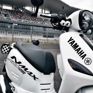 Yamaha Logo Stickers Plate Motorcycles CutOut Vinyl Emblem Set Sidebar Fuel Tank Logo Reflective Waterproof NMAX 125CC Decal Decorative Accessories