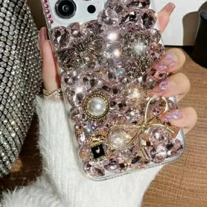 Anti-Fall Diamond Decorated Mobile Phone Case for Xiaomi 13 New Model Full Diamond Protection Cover Artistic Ins Style Acrylic