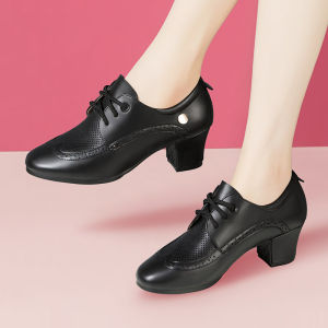 HANGONGZHU | Genuine Leather Dance Shoes Soft Sole