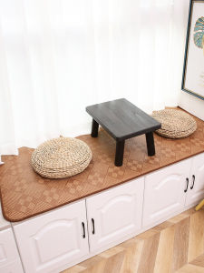 Summer Rattan Mat Window Cushion Ledge Cushion Thickened Summer Mat Living Room Carpet Balcony Cushion Sponge Tatami Customized Floor Mat